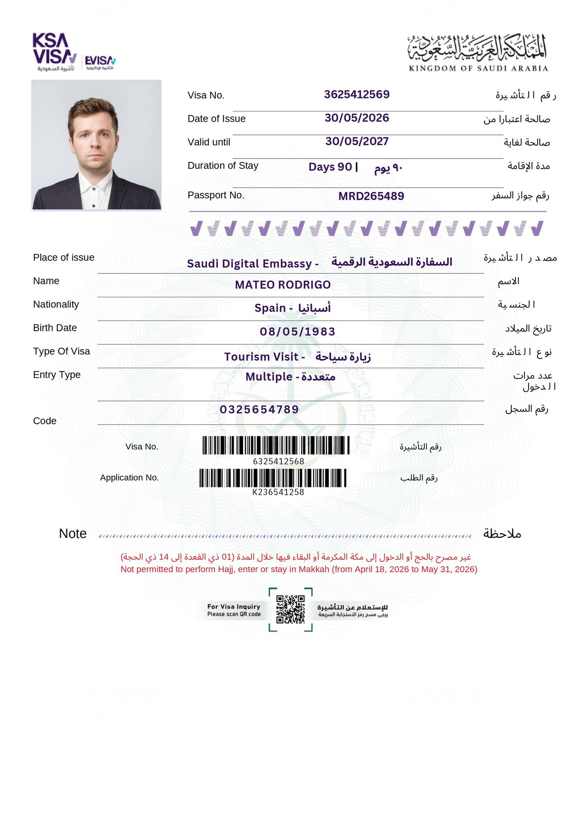 Saudi Arabia Urgent eVisa