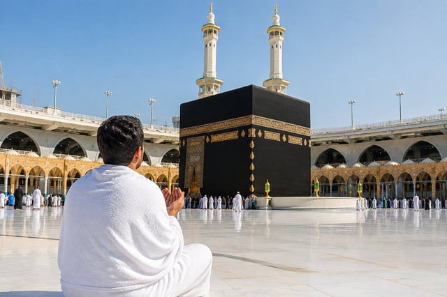A Worshipper At Kaaba