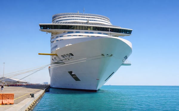 Cruise Ship Anchored At Yanbu Port