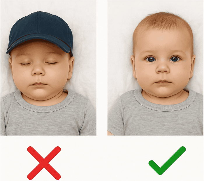 Infant Photo Wrong And Correct